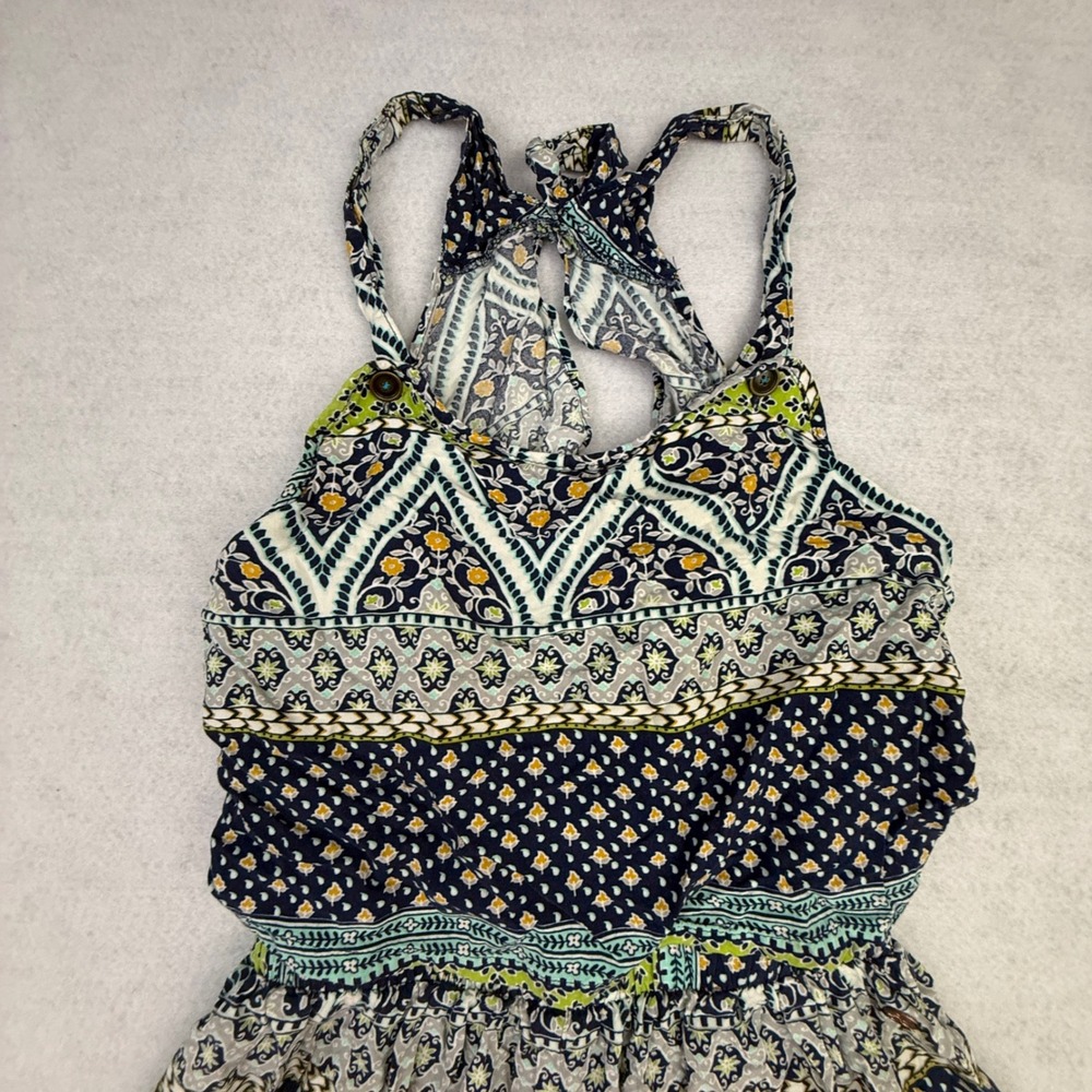 Matilda Jane Romper Girls 10 Blue Floral Boho Sleeveless Rayon Summer - Picture 3 of 15